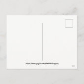 Weihnachtszahnärztin Feiertagspostkarte (Rückseite)