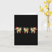 Weihnachtszahnärztin oder Zahnarztassistentin Karte (Gelbe Blume)