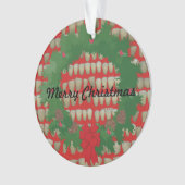 Weihnachtszahnarztorthodontist-Zahnarzthelfer Ornament (Vorderseite)