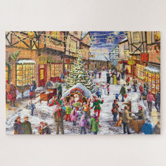 Weihnachtszauber auf dem Marktplatz Puzzle