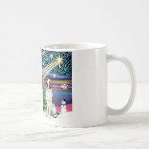 Weihnachtszauber Brittany Spaniel Kaffeetasse