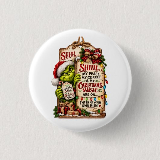 Weihnachtszauber Button (Vorderseite)