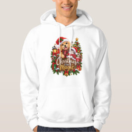 Weihnachtszauber – Gemütlicher Golden Retriever & Hoodie