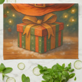 Weihnachtszauber Geschirrtuch (Gefaltet)