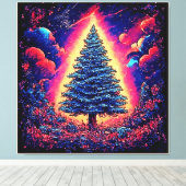 Weihnachtszauber-Kunstprint Leinwanddruck (Insitu (Holzboden))