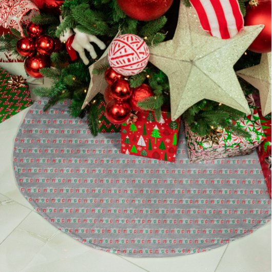 Weihnachtszauber Polyester Weihnachtsbaumdecke
