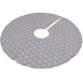 Weihnachtszauber Polyester Weihnachtsbaumdecke (Schrägansicht)