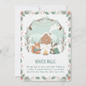 Weihnachtszauber Waldtiere Weihnachtskarte Feiertagskarte (Vorderseite)