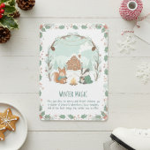 Weihnachtszauber Waldtiere Weihnachtskarte Feiertagskarte