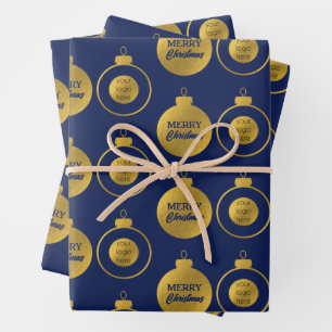 Weihnachtszauberkarte für Firmenkunden Geschenkpapier Set