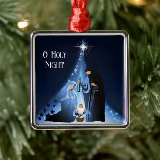 Weihnachtszauberszene Ornament Aus Metall (Baum)