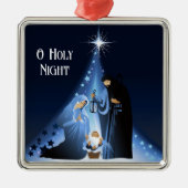 Weihnachtszauberszene Ornament Aus Metall (Vorne)