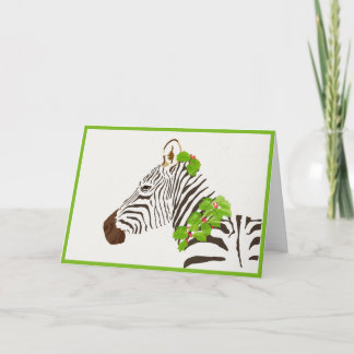 Weihnachtszebra Karte