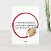 Weihnachtszebra-Karte Feiertagskarte (Rückseite)