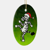 WeihnachtsZebra Keramik Ornament (Rechts)