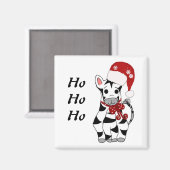 Weihnachtszebra Magnet (Vorderseite/Rückseite)