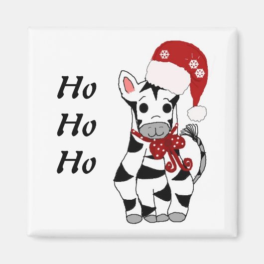 Weihnachtszebra Magnet (Vorne)