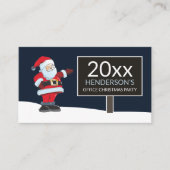 Weihnachtszeichen, Weihnachts-Party Begleitkarte (Vorderseite)