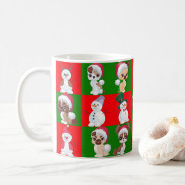 Weihnachtszeichen Wiederholung Muster Kaffeetasse
