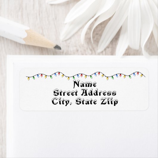 Weihnachtszeichenbeleuchtung Rücksendeadresse (Insitu)