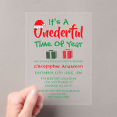 Weihnachtszeit 1. Geburtstag Acryleinladungen (Insitu (Handheld))