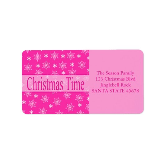 Weihnachtszeit Adressaufkleber (Vorne)