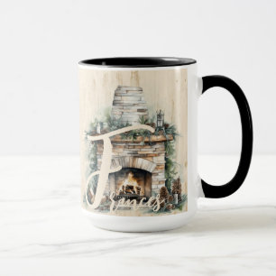 Weihnachtszeit Alphabet Anpassbare Tasse