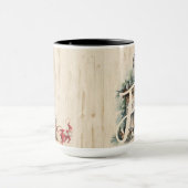 Weihnachtszeit Alphabet Anpassbare Tasse (Zentrum)