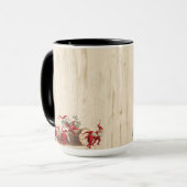 Weihnachtszeit Alphabet Anpassbare Tasse (Vorderseite Links)