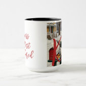 Weihnachtszeit Alphabet Anpassbare Tasse (Zentrum)