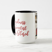 Weihnachtszeit Alphabet Anpassbare Tasse (Vorderseite Links)