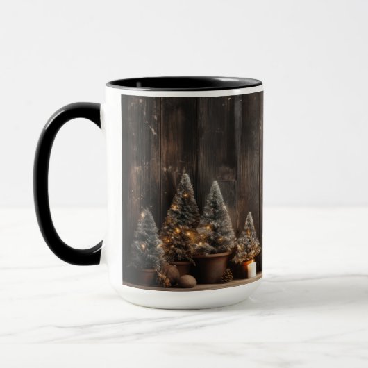 Weihnachtszeit Alphabet Anpassbare Tasse (Links)