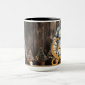 Weihnachtszeit Alphabet Anpassbare Tasse (Zentrum)