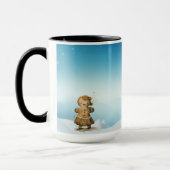 Weihnachtszeit Alphabet Anpassbare Tasse (Links)