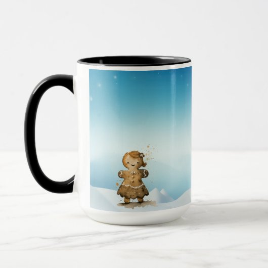 Weihnachtszeit Alphabet Anpassbare Tasse (Links)