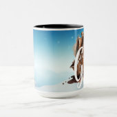 Weihnachtszeit Alphabet Anpassbare Tasse (Zentrum)