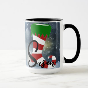 Weihnachtszeit Alphabet Anpassbare Tasse