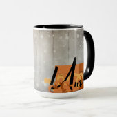 Weihnachtszeit Alphabet Anpassbare Tasse (VorderseiteRechts)