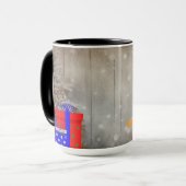Weihnachtszeit Alphabet Anpassbare Tasse (Vorderseite Links)