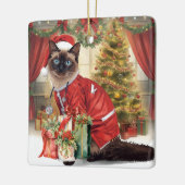 Weihnachtszeit am Arbeitsplatz Keramikornament (Links)
