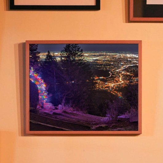 Weihnachtszeit auf dem Manitou Incline Fotodruck