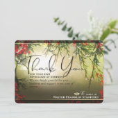 Weihnachtszeit Beileid Danke Karte (Stehend Vorderseite)