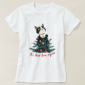 Weihnachtszeit Cat T - Shirt (Design vorne)