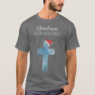 Weihnachtszeit Christlich Jesus Christus Kirche T-Shirt