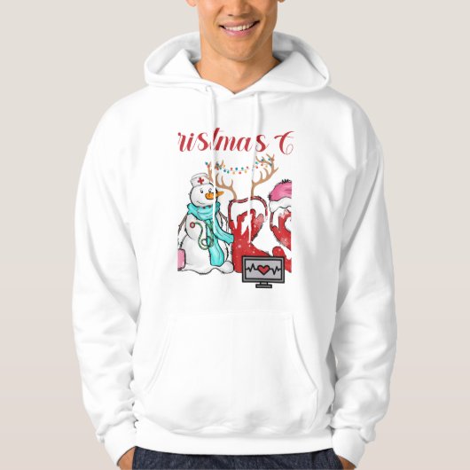 Weihnachtszeit-Crew Hoodie (Vorderseite)