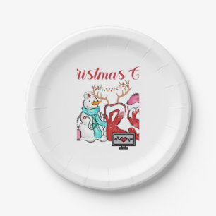 Weihnachtszeit-Crew Pappteller