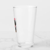 Weihnachtszeit-Dackel Glas (Links)