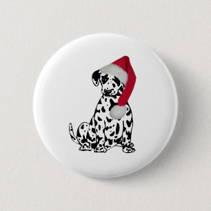 Weihnachtszeit-Dalmatiner Button