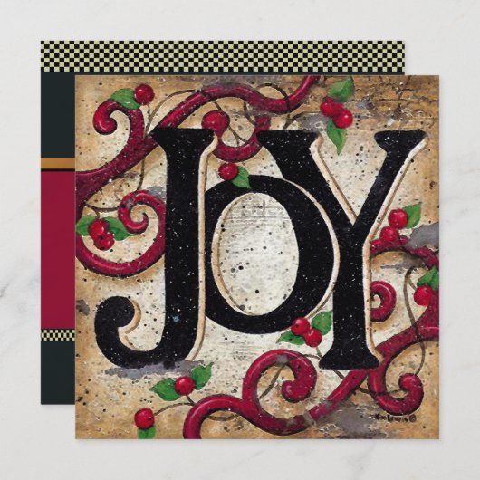 Weihnachtszeit ~ Einladungen Urlaub (Vorne/Hinten)