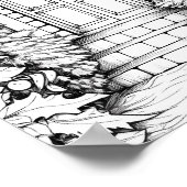 Weihnachtszeit-Farbplakat Poster (Ecke)